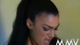 Dark Haired honey masturbating inside shower