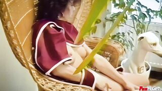 milf masturbating into this vintage sex tape