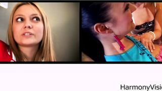 3 beauties sharing a huge sex toy