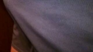 Freeballing Grey Shorts: Flaccid Cock Swinging Outdoors