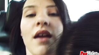 Amateur lesbians sharing penis outside