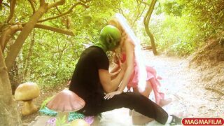Blonde farry gets banged by masked bro