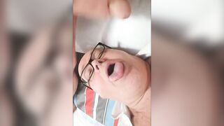 Amateur Daddy Bear Blowjob in Hotel