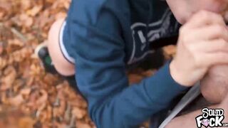 Stepsisters Quickie Risky Blowjob in National Park