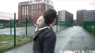 Chubby 18 yo gets her first double penetration