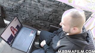 Ginger honey gets cunt creampie