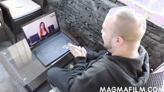 Ginger honey gets cunt creampie