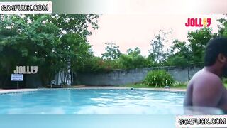 Bachelor boys Pool Party With service girl