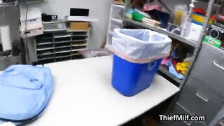 Big tit thief nurse blows officer after getting busted