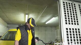 Sensational blondie ride a huge penis