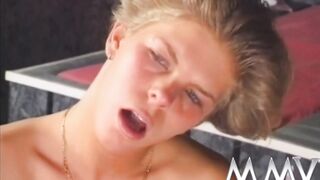 Classic bi-curious bitches pissing and taking penis