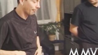 Freaky bitch fucks 2 dicks