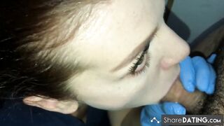 Brunette Babe Blowjob POV