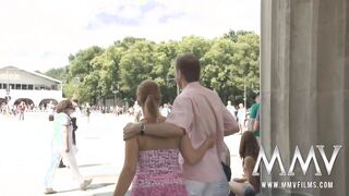 Tourist picked up and ends up getting fist pounded