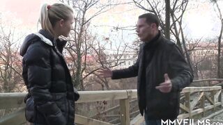 Teenage blondie gets dicked rough