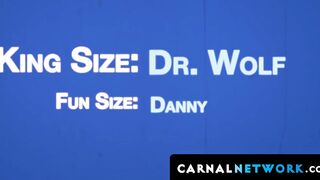 Danny Wilcoxx got so nervous if Dr Wolf's long and meaty shaft could get in his tight