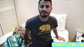 Hairy bearded guy Guerro agrees to taste my salty boner for cash