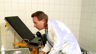 German bimbo needs a doctor's cum to fix her up