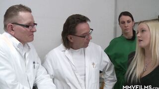 Adorable blonde 18 gets a doctors cure