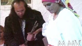 Old bitch sucking off dick