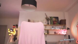 Horny Ts Faps Her Cock And Plays WIth Her Dildo