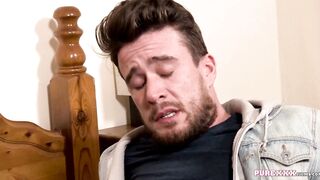 Chesty school girl gets throat boned