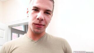 Amazing dark hair give point of view bj