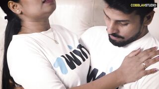 Indian horny Bhabhi was caught by her devar while she was masturbating