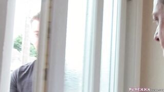 EU blonde slut gets screwed and cumshot