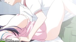Amazing busty teen gets hot creampie
