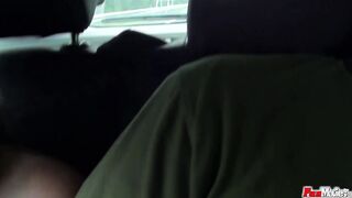 Amateur bitches bj on the backseat