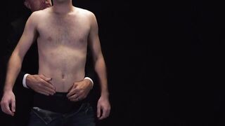 Mathew Figata slapped the boy's ass cheeks before fingering his hole and penetrating