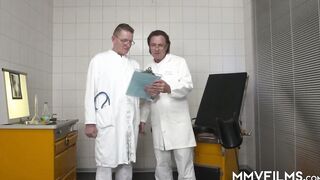 Superb african patient gets screwed by 2 doctors