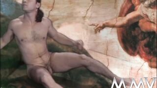 Hottie beauties gets double penetration at museum gang bang