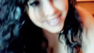 Big-Titted Brunette's Webcam Show