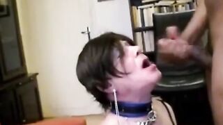 Slutty Crossdresser Sucks and Swallows Big Cock