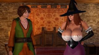 GTits Game Play - Huge Boobs Redhead Sourcess Animation
