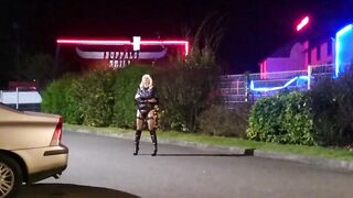 Crossdresser Angel Outdoor Fun