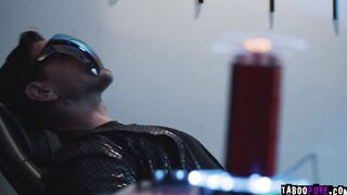 THree stepsisters fucked by hung lucky stud
