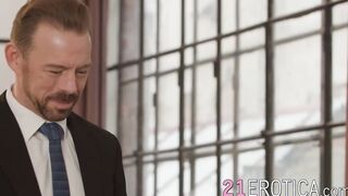 Mature Erik Everhard destroyed the pinkish asshole of blonde Diane Chrystall in a rou