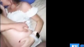 Threesome Blowjob with BBC