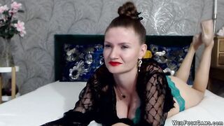 Huge tits Romanian MILF masturbates