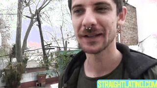 Mustached Marc savors my lean boner and big balls for extra cash