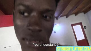 Straight Jamaican Nico swallows my dick then proceeds to hammer my ass