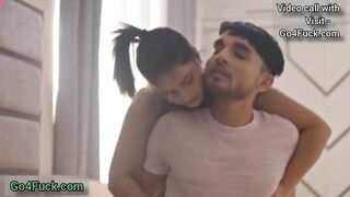 Indian Aunty have Romantic fun with young boy Room