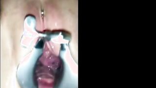 Pig Marina Gets Speculum Creampie