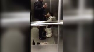 Amateur Couple's Elevator Adventure