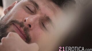 Jock Kristof rimmed and rammed the gorgeous ass of brunette Zlata Shine