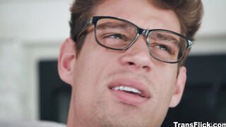 Avery Lust seducing tutor Michael DelRay
