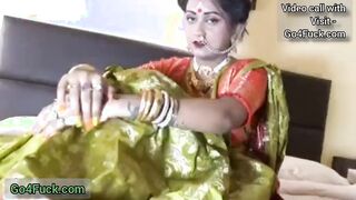 Newly Married Indian Bhabhi Ishmita Hardcore Honeymoon First night sex with Husband